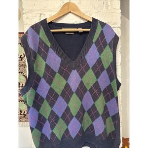 Whitfield Bridges Hand Loomed Men's Sweater Vest. Size Extra Large.‎